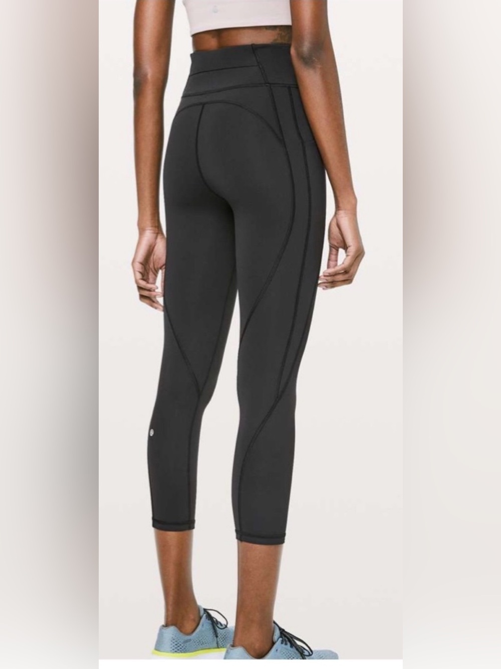 Lululemon Time To Sweat Crop *23" Black size 4